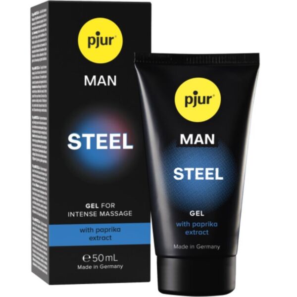 Pjur Man Steel -hierontageelin 50 ml pakkaus