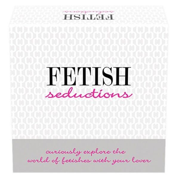 Kheper Games Fetish Seductions -eroottinen korttipeli: pakkaus, kortit, nopat ja tarvikkeet