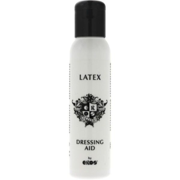 Eros Latex Dressing Aid 100 ml -pullo kumi- ja lateksivaatteiden pukemiseen