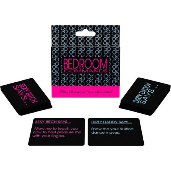 Kheper Games Bedroom Commands -eroottinen korttipeli ja sen kaksi pakkaa