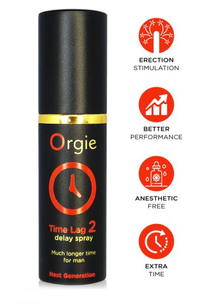 Viivästyssuihke Orgie Time Lag 2 10 ml:n alumiinipullossa