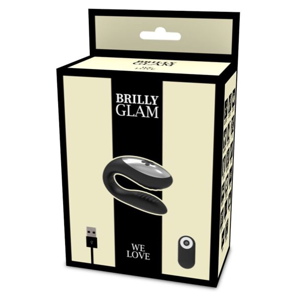 Parivibraattori Brilly Glam We Love Black kaukosäätimellä