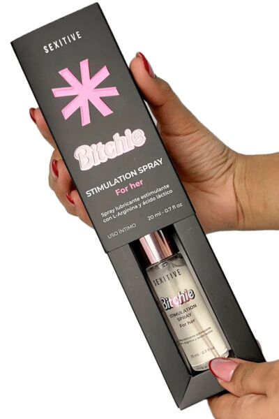 Sexitive Bitchie Stimulation Spray -stimulaatiosuihkeen 20 ml:n suihkepullo