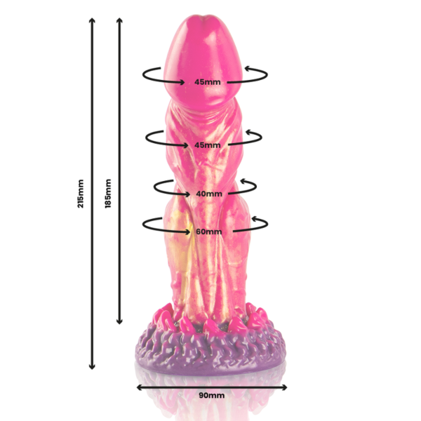 EPIC Cerberus -dildo leveällä pohjalla
