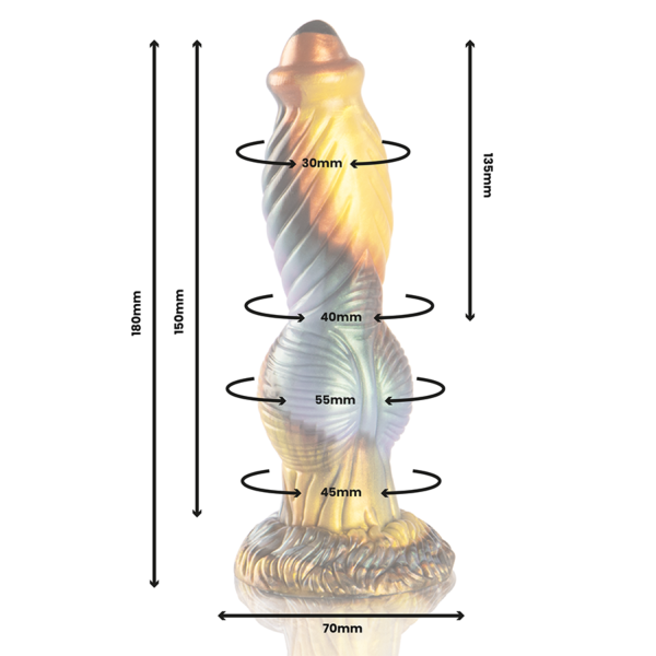 EPIC Phoenix -värisevä dildo kaukosäätimineen