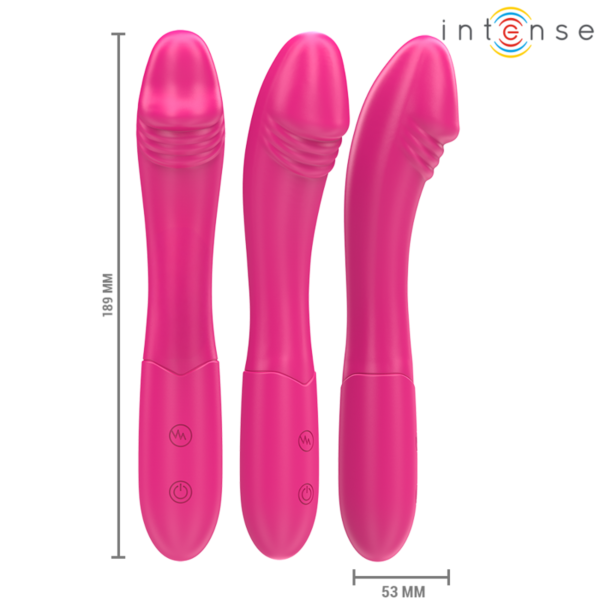 Vaaleanpunainen Intense Belinda -vibraattori, 19 cm, joustava varsi