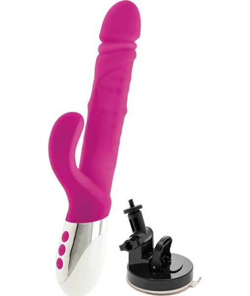 Rabbit-vibraattori S Pleasures Xtreme ja imukuppilisäosa