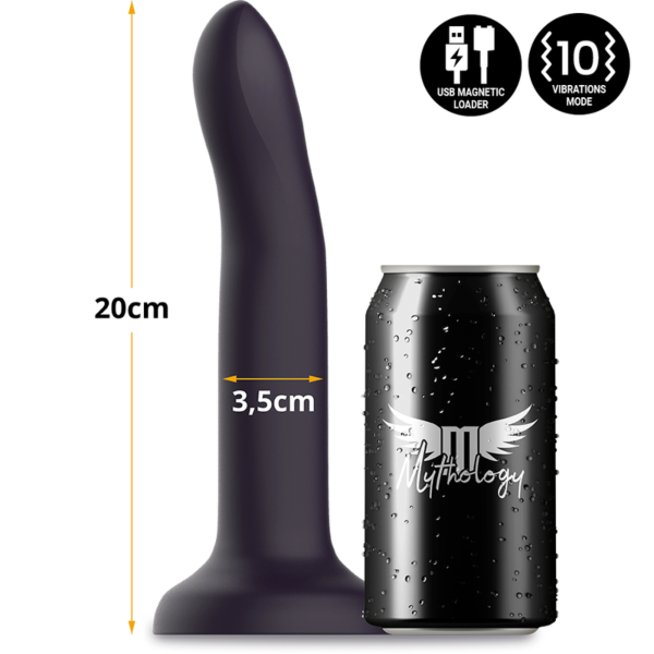 Violetti värisevä dildo Mythology Duman Mystic L