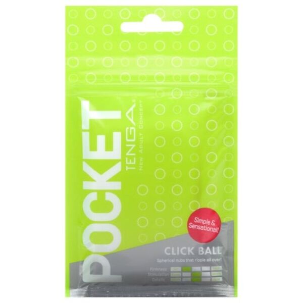 Kertakäyttöinen Pocket TENGA Click Ball -masturbaattori