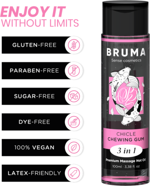 Lämmittävä hierontaöljy Bruma, 100 ml:n pullo
