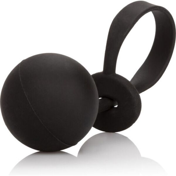 Musta CalExotics Weighted Lasso Ring, jossa on lenkkirengas ja kiinnitetty painokuula