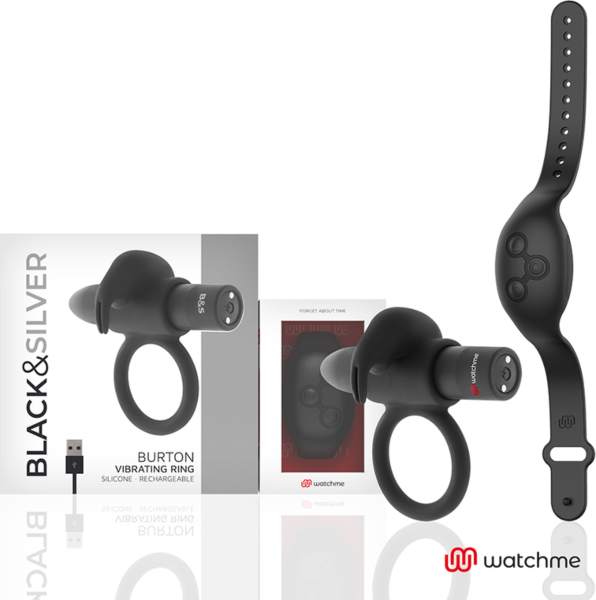 Black&Silver Burton WatchMe -penisrengas ja WatchMe-kello