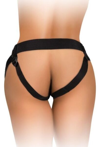 King Cock Elite Comfy Body Dock -strap-on-valjaat, imukuppilevy ja nailonhihnat