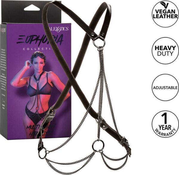 CalExotics Euphoria Multi Chain Harness -ketjuvaljaat vartalolle