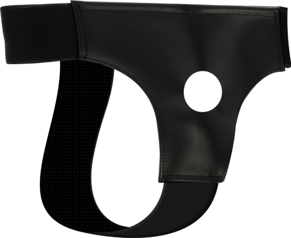 Alushousumalliset Darkness-strap-on-valjaat, joissa on aukko dildolle