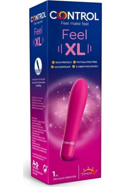 Control Feel XL -vibraattori emätinkäyttöön