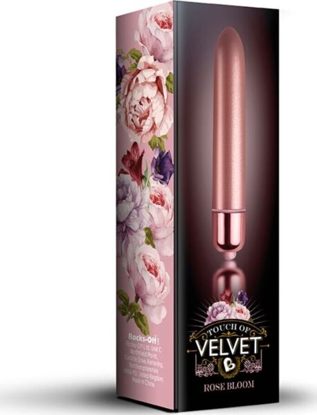Luotivibraattori Rocks Off Touch of Velvet Rose Bloom ruusukullan värisenä
