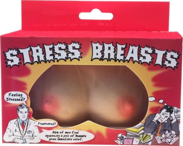 Rintojen muotoinen stressipallo Spencer & Fleetwood Stress Breasts