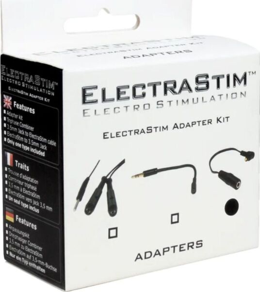 ElectraStim Triphase Combiner -yhdyskaapeli mustalla ja kahdella punaisella liitännällä