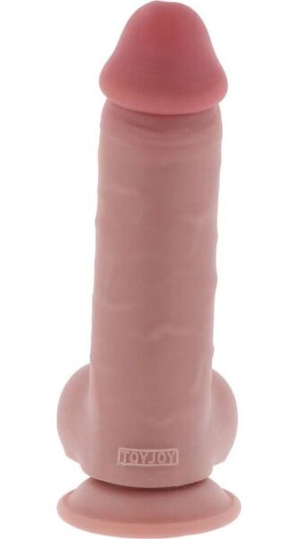 Realistinen dildo Get Real Deluxe Extra Thick, kivekset ja imukuppipohja