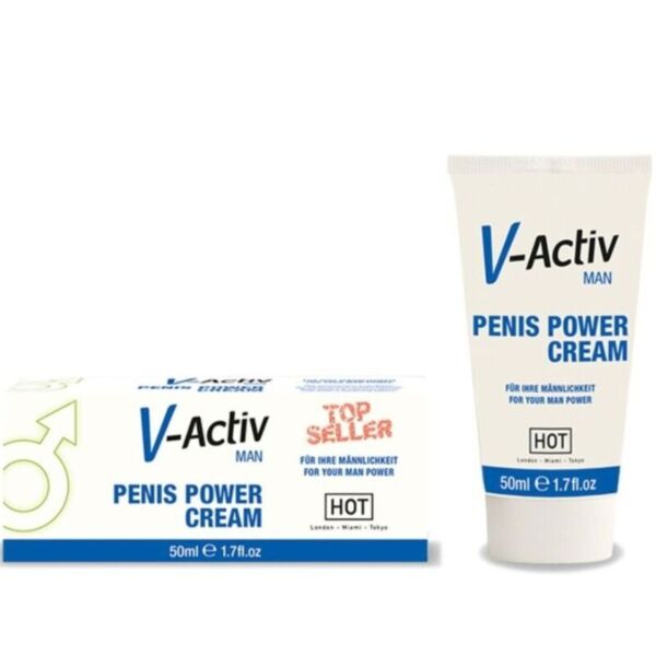 HOT V-ACTIV miesten intiimivoide, 50 ml pakkaus