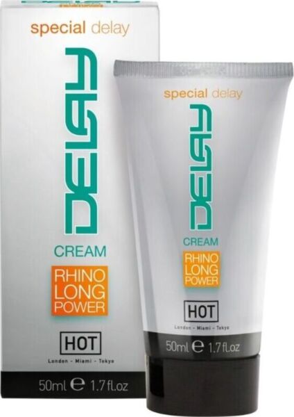 HOT Delay Cream -viivästysvoide 50 ml:n pakkauksessa