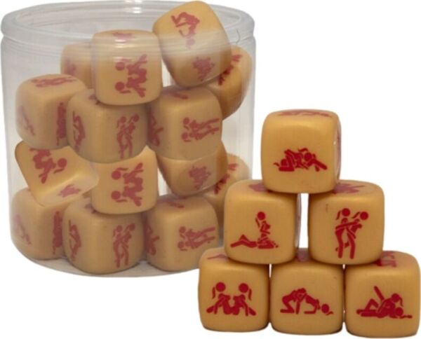 Kultainen seksinoppa Diablo Picante Pride Dice of Love ja seksiasentoja