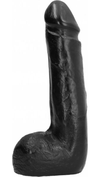 Musta, puolirealistisen näköinen Dildo All Black 20 cm