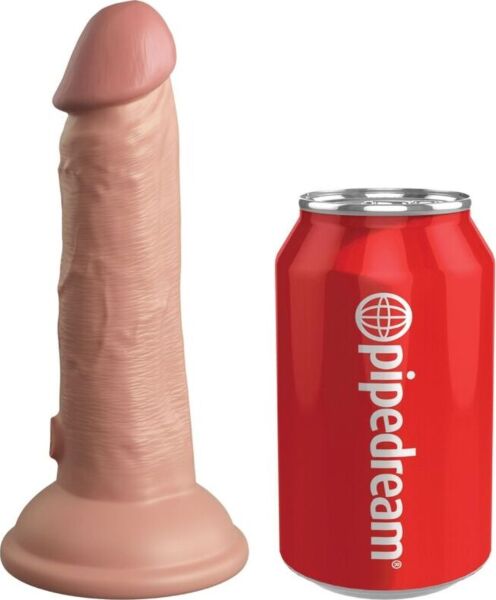 Realistinen värisevä dildo King Cock Elite 15,2 cm imukuppipohjalla