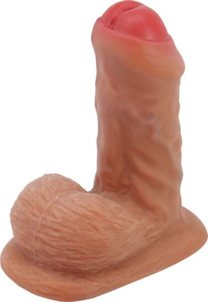 Realistinen dildo Pretty Love BW-008136N, jossa on imukuppi ja kivekset tyvessä