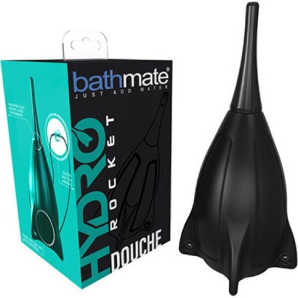 Musta Bathmate Hydro Rocket -anaalisuihku ja sen suutin