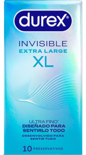 Durex Invisible XL -kondomien 10 kappaleen pakkaus