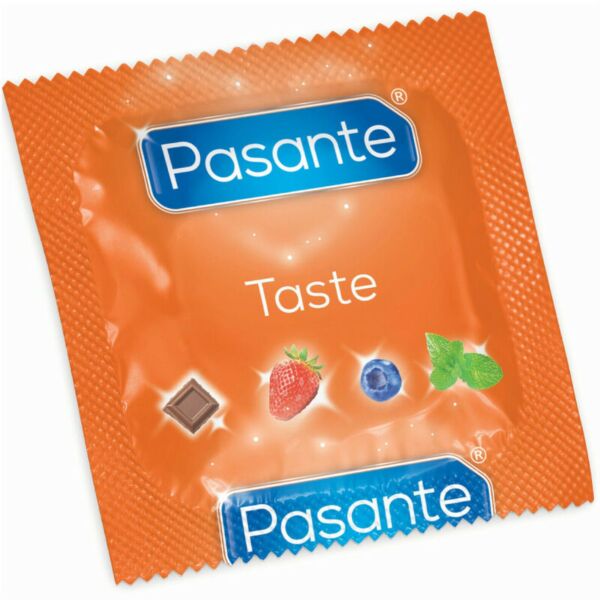 Maustetut Pasante Flavors -kondomit, 288 kpl:n pakkaus