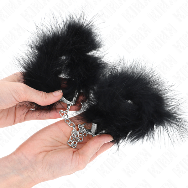 Kink Mini -höyhenkäsiraudat BDSM-leikkeihin
