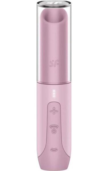 Pinkki klitoriksen imulaite Satisfyer Secret Kiss, jonka muoto on saanut vaikutteita huulipunasta
