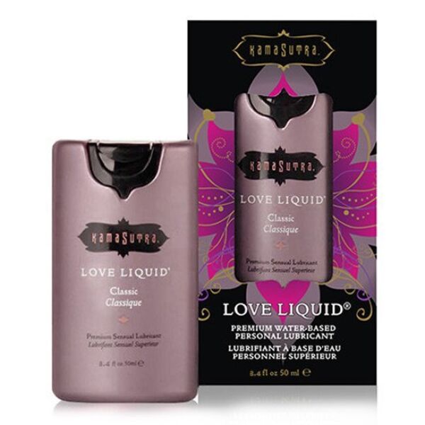 Kama Sutra Love Liquid Classic liukuvoide 100 ml ja sen pakkaus