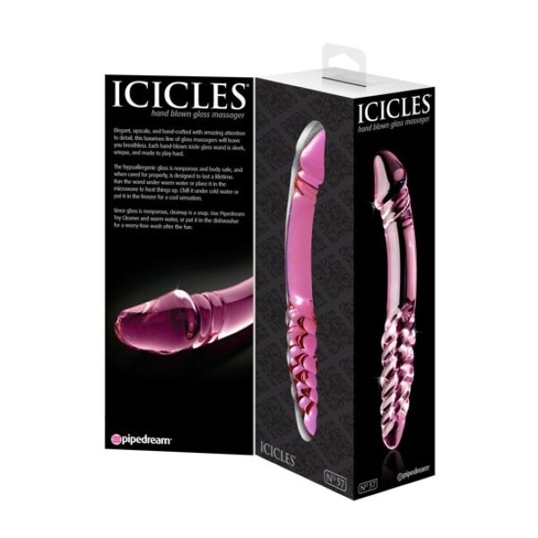 Lasidildo Pipedream Icicles N. 57, kaksipäinen