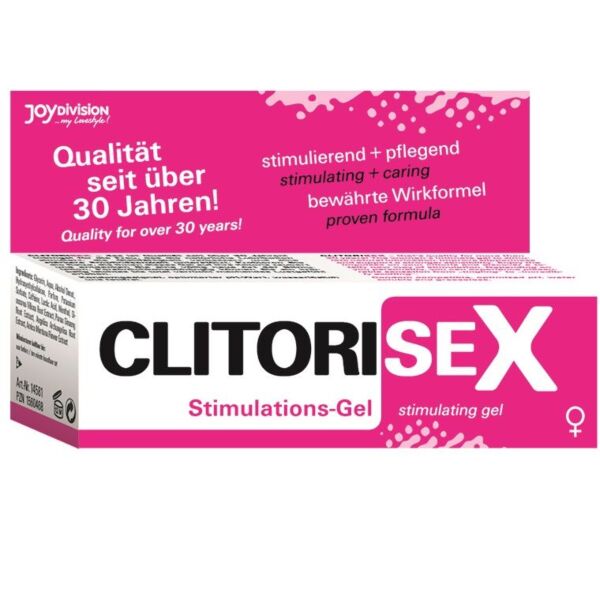 Joydivision Clitorisex kiihotusgeeli 25 ml:n pakkauksessa