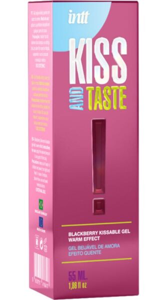 Suudeltava Intt Releases -intiimigeeli, 55 ml, karhunvatukan maku ja lämmittävä vaikutus