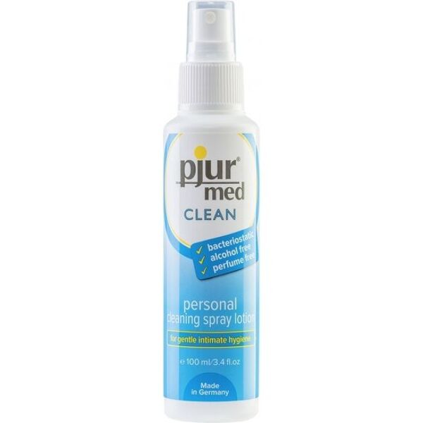 Intiimipuhdistussuihke pjur med Clean spray 100 ml:n pullossa