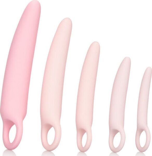 Vaaleanpunainen CalExotics Inspire 5-Piece Set -emättimen dilataattorisetti