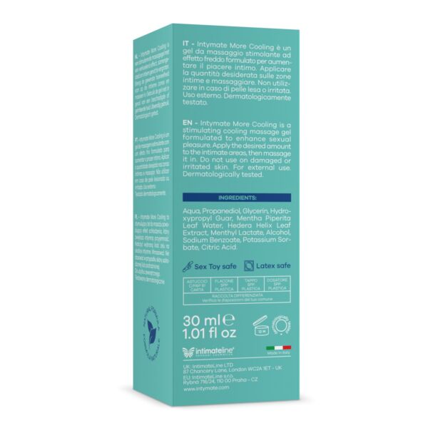 Viilentävä Intymate More Cooling 30 ml -hierontageeli