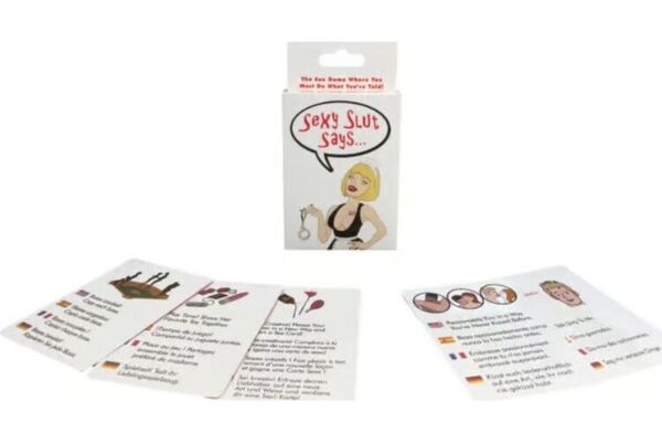 Kheper Games Acciones sexuales -korttipeli ja sen pakkaus