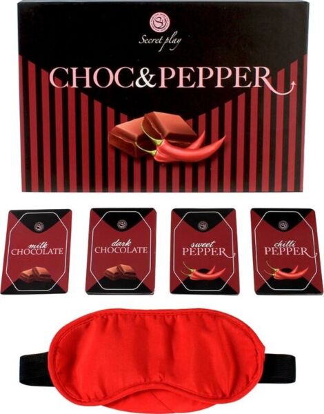 Korttipeli Secret Play Choc & Pepper suklaa- ja tulisine kortteineen