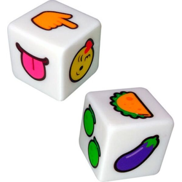 Kheper Games DTF Sex Emojis Dice -seksinopat, joiden sivuilla on emojeita