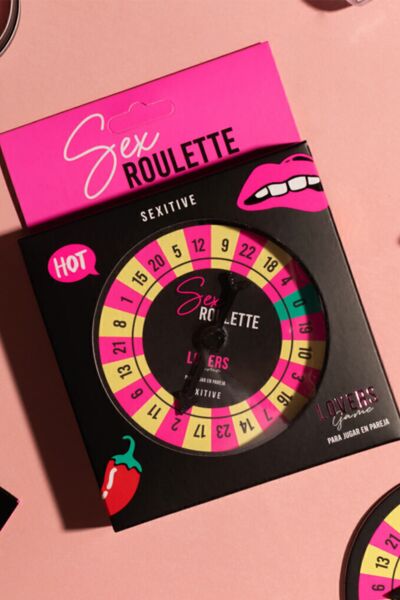 Sexitiven eroottinen peli Sex Roulette Lovers Game pyörivine nuolineen