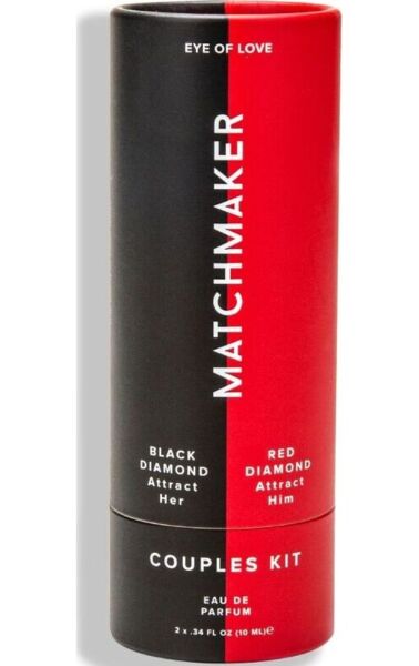 Eye of Love Matchmaker Couples Kit, jossa ovat Red Diamond- ja Black Diamond -pullot