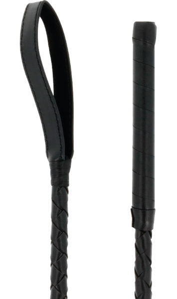Yksikärkinen Darkness-piiska 55 cm BDSM-leikkeihin