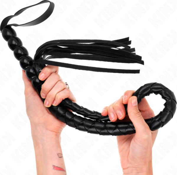 Kink Beaded Snake Whip, helmillä koristeltu käärmemallinen piiska