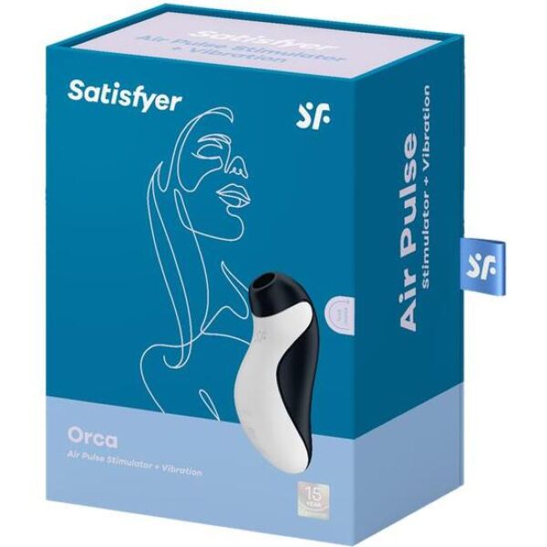 Orcan muotoinen klitoriksen imulaite Satisfyer Orca